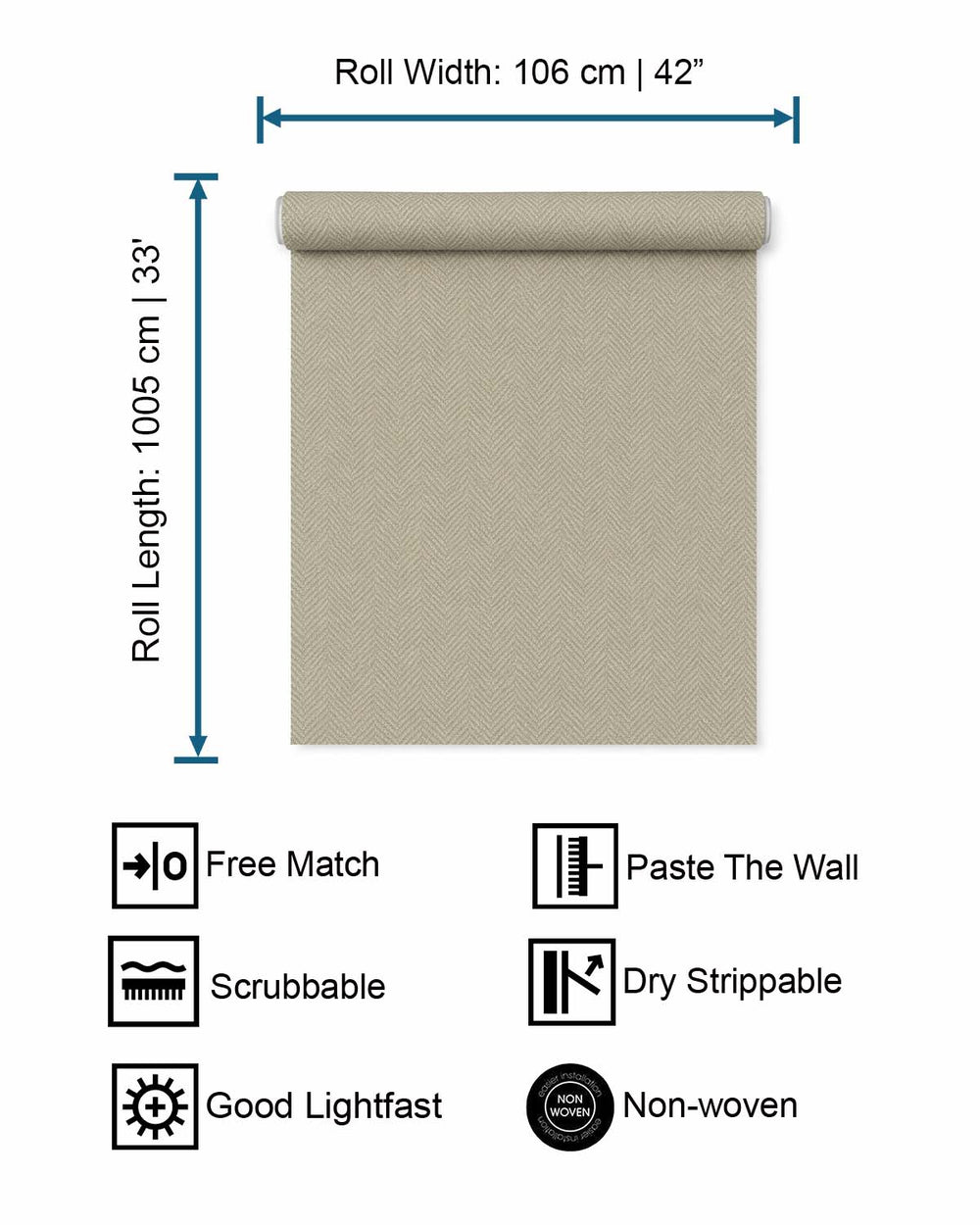 Northgate Green Classic Micro-chevron Wallpaper R10745