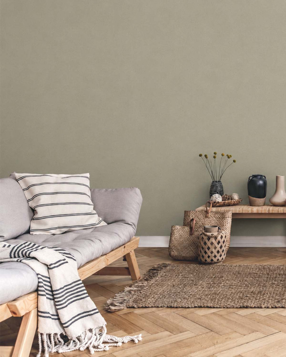 Northgate Green Classic Micro-chevron Wallpaper R10745