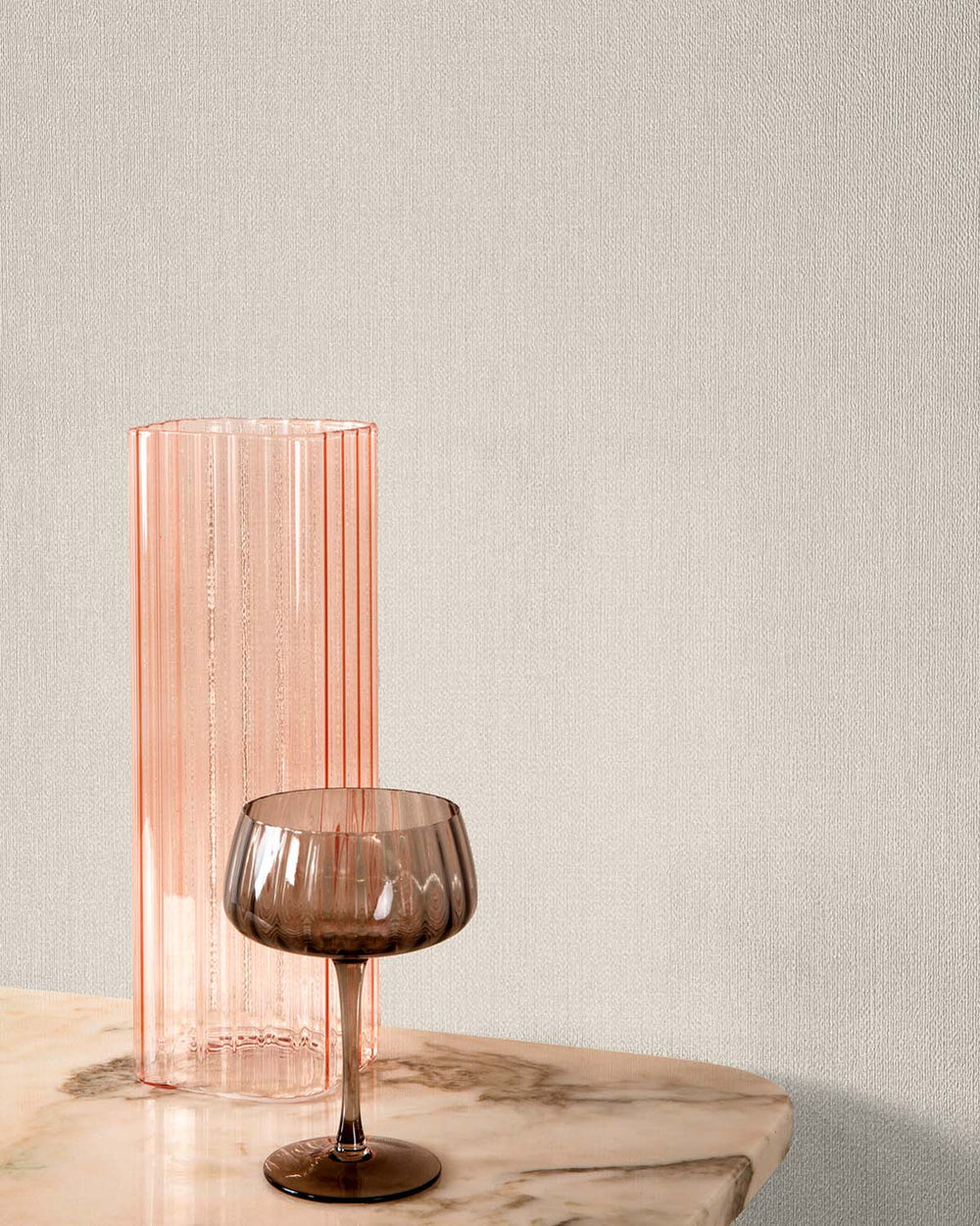 Shady Beige Minimalist Linen-Weave Matte Wallpaper R10750
