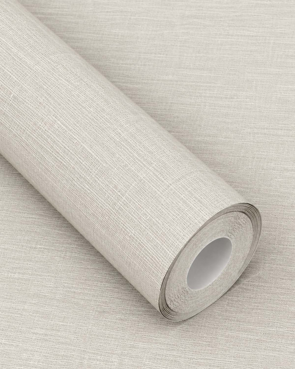 Merino Grey Linen-Look Textured  Wallpaper R10752