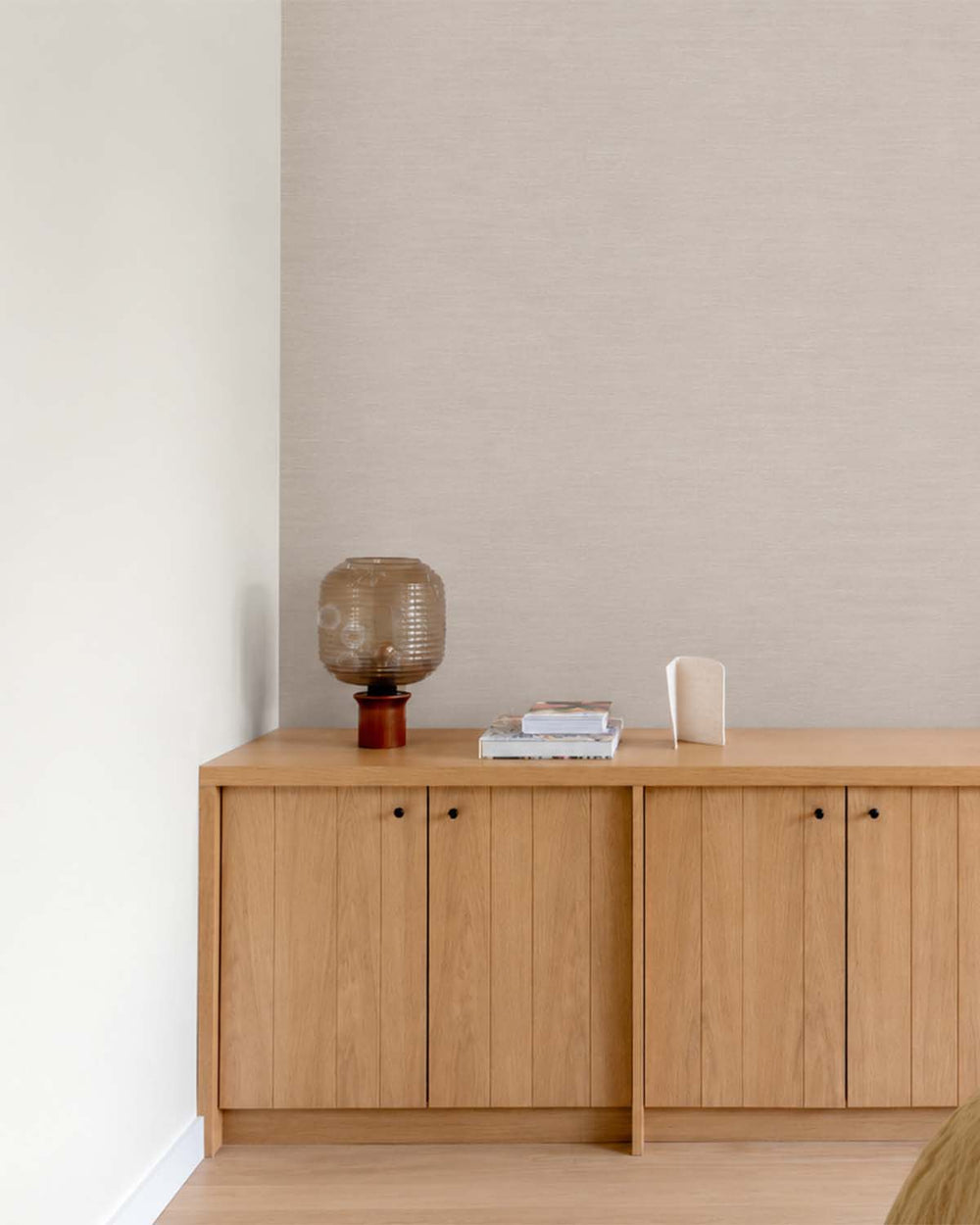 Intuitive Taupe Linen-Look Textured  Wallpaper R10753