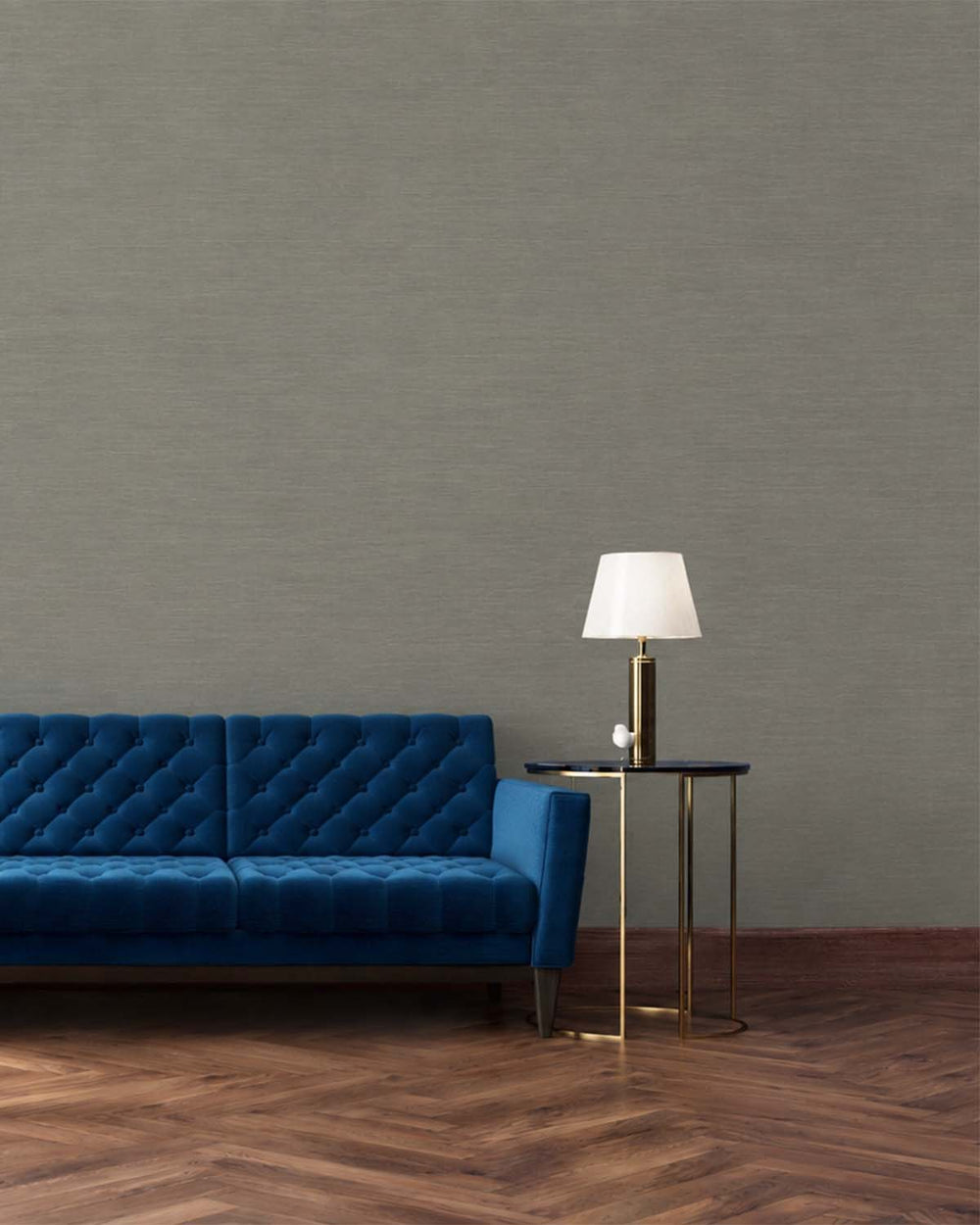 Grey Porcelain Linen-Look Textured  Wallpaper R10756