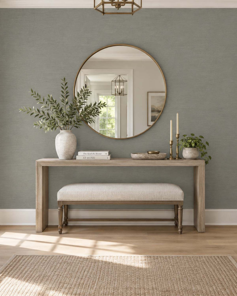 Grey Porcelain Linen-Look Textured  Wallpaper R10756