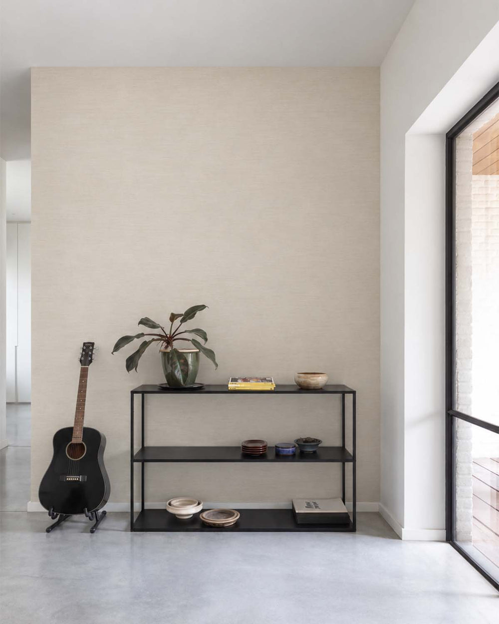 Salisbury Stone Linen-Look Textured  Wallpaper R10758