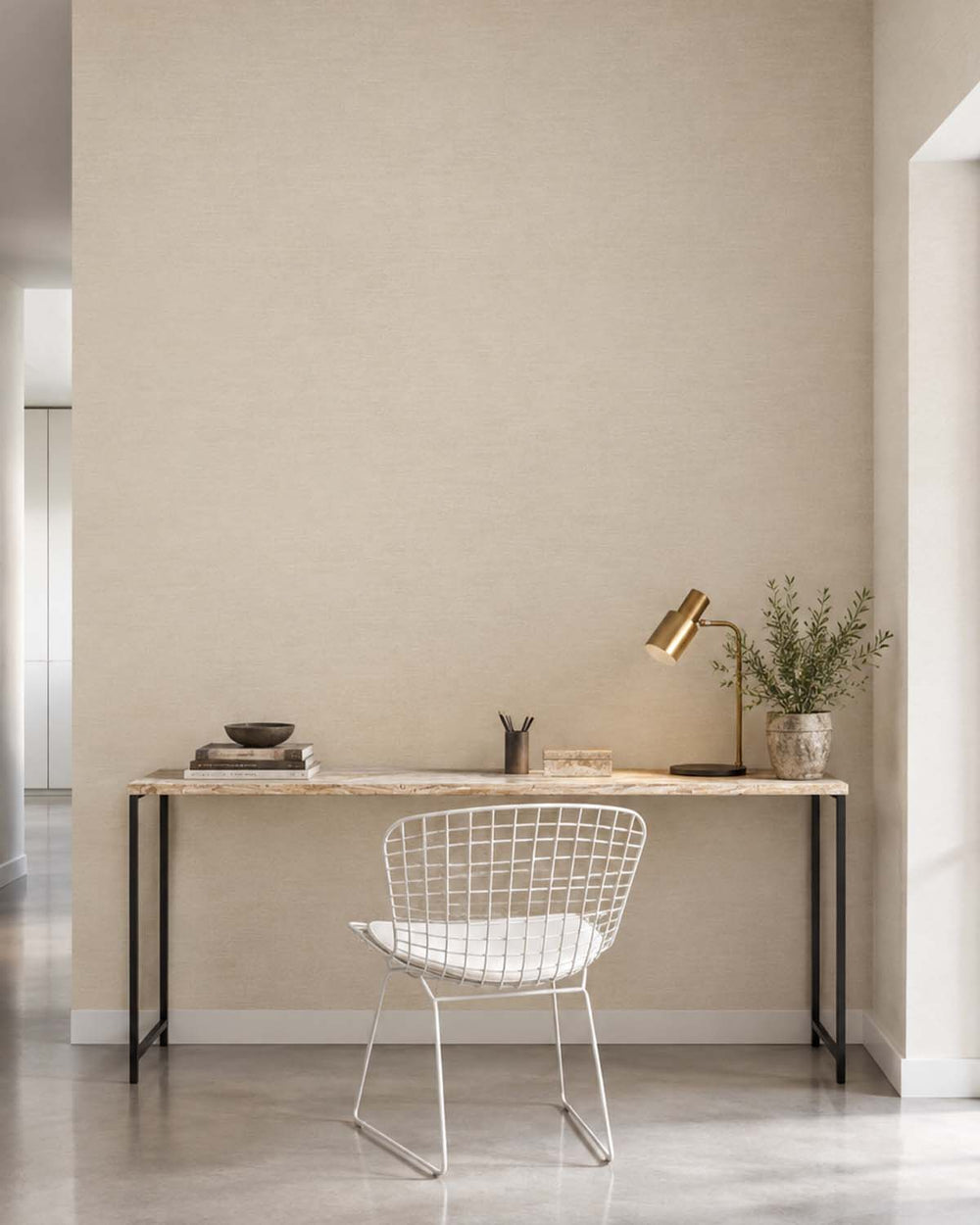 Salisbury Stone Linen-Look Textured  Wallpaper R10758