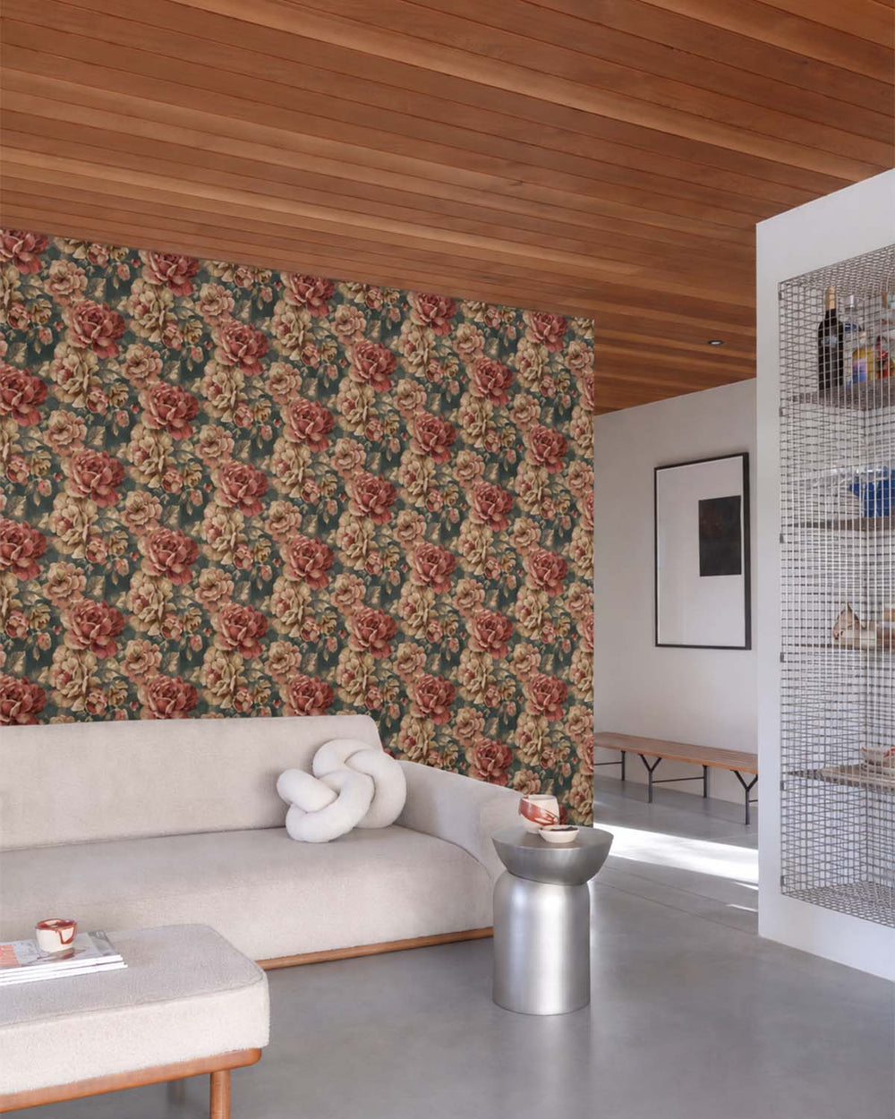 Cardin Green English Cottage Garden Floral Wallpaper R10762