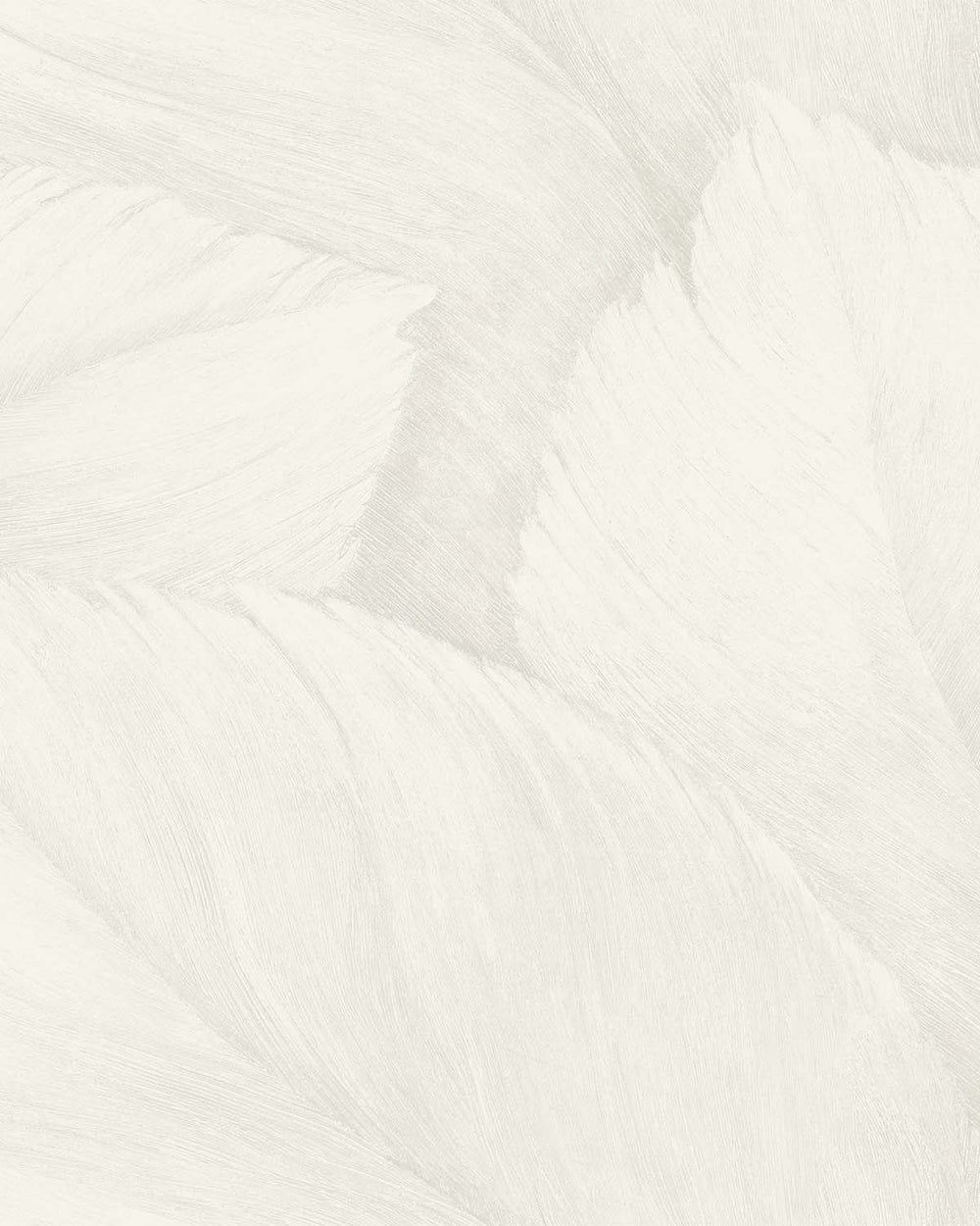 Narvik White Overlapping Palm Leaf Wallpaper R10763