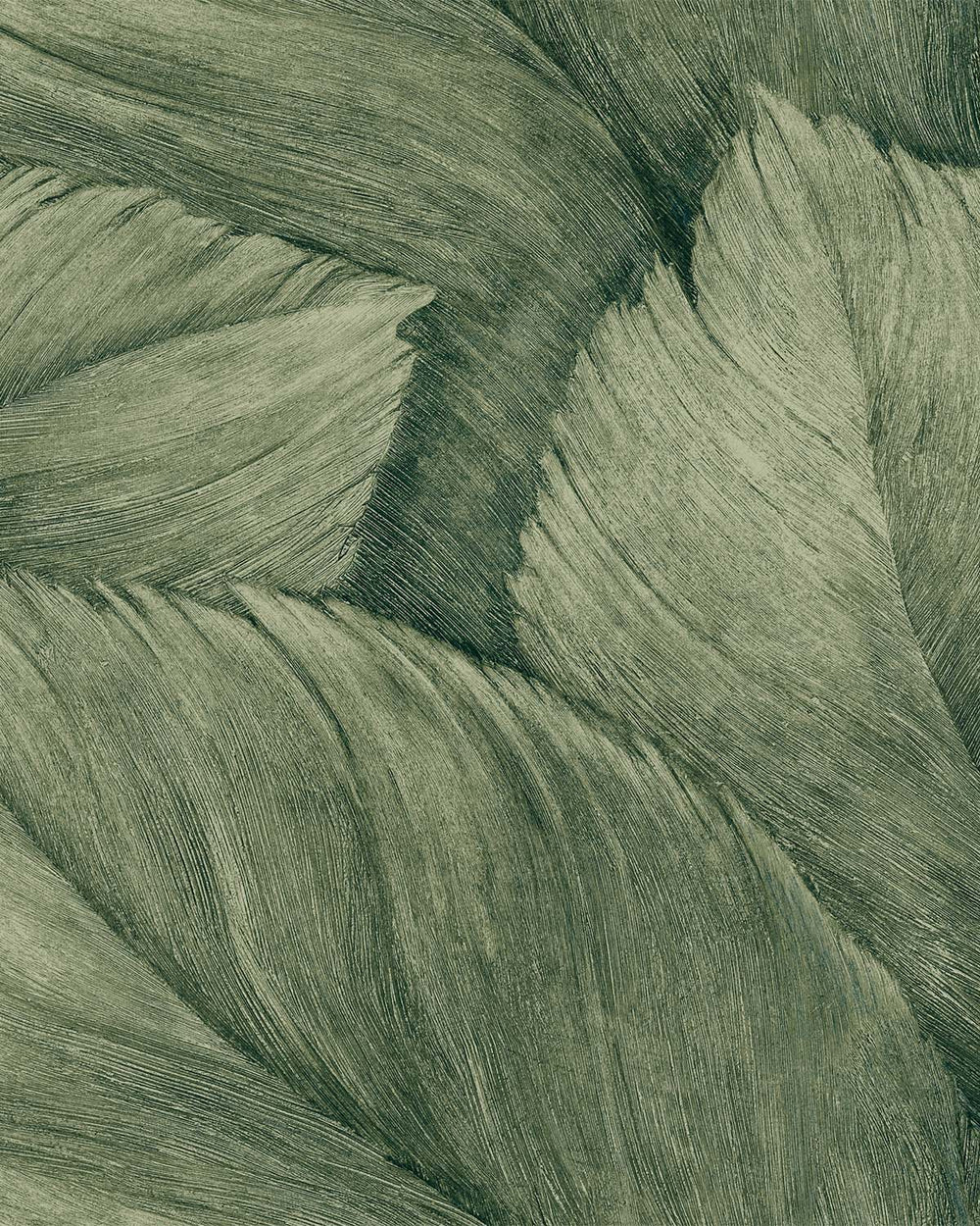 Palm Green Overlapping Palm Leaf Wallpaper R10766