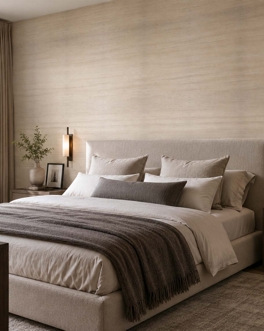 Pina Oldlace Majestic Grasscloth Woven Wallpaper R1967