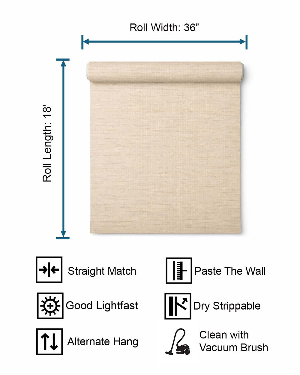 Pina Oldlace Majestic Grasscloth Woven Wallpaper R1967