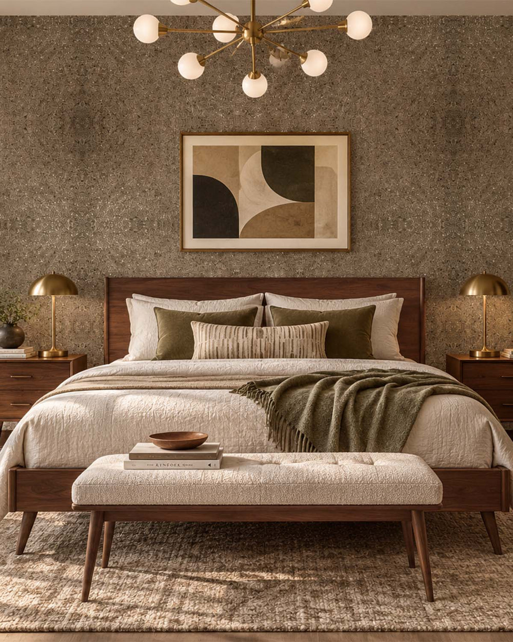 Bronze Metallic Mica Natural Wallpaper R2202
