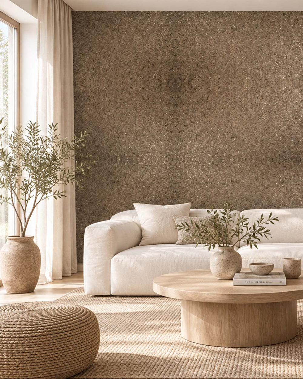 Bronze Metallic Mica Natural Wallpaper R2202