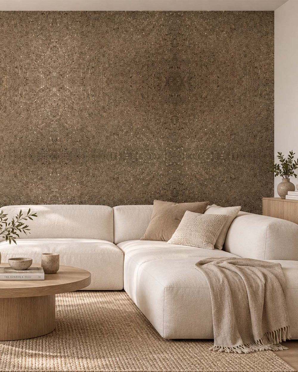 Bronze Metallic Mica Natural Wallpaper R2202