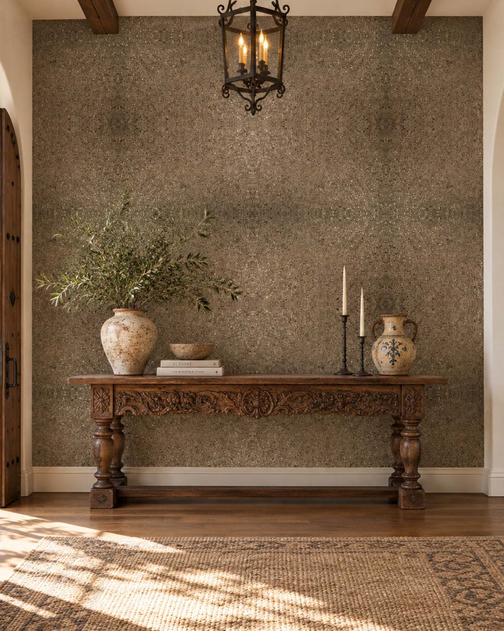 Bronze Metallic Mica Natural Wallpaper R2202