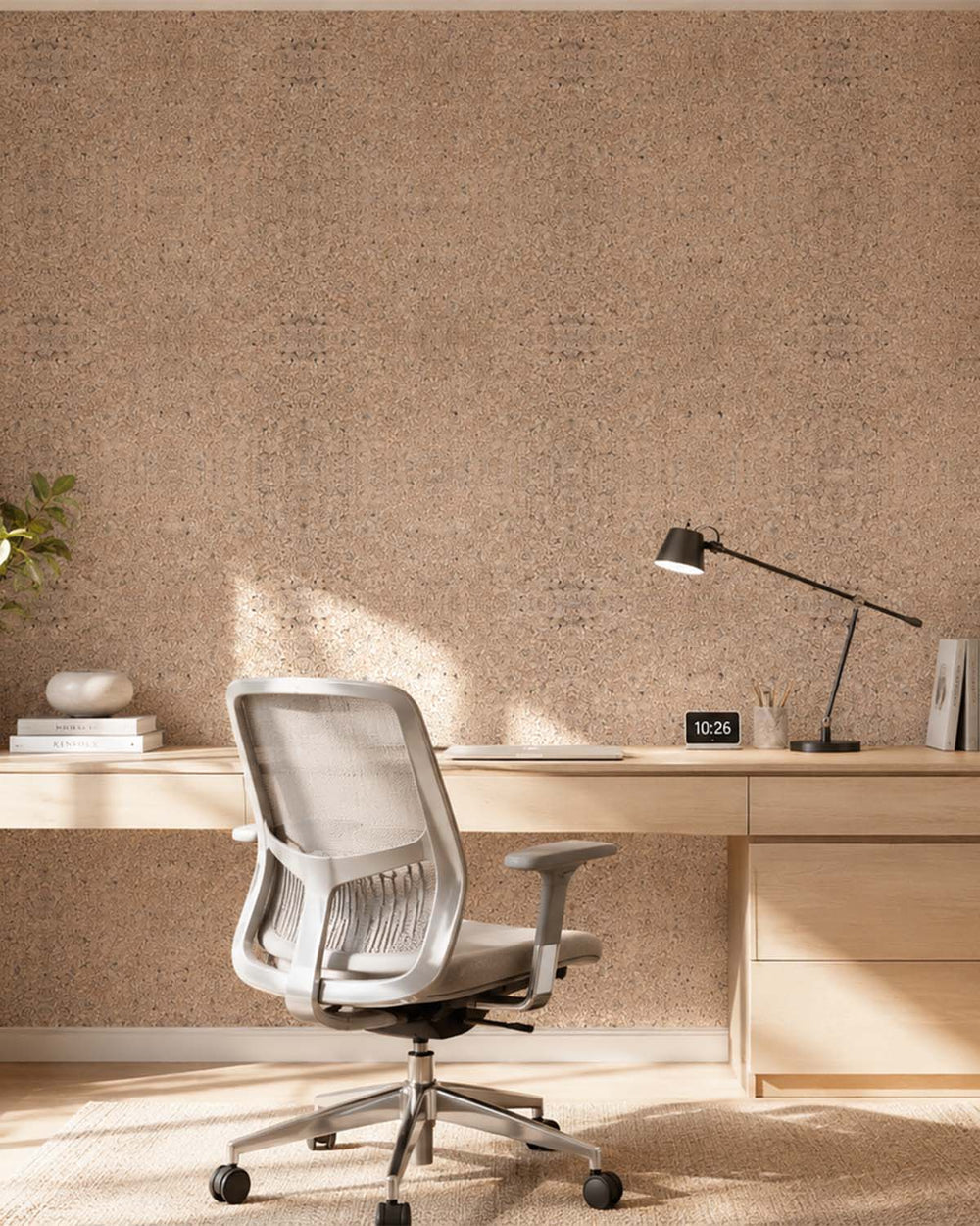 Beige Sand Mica Wallpaper R2203