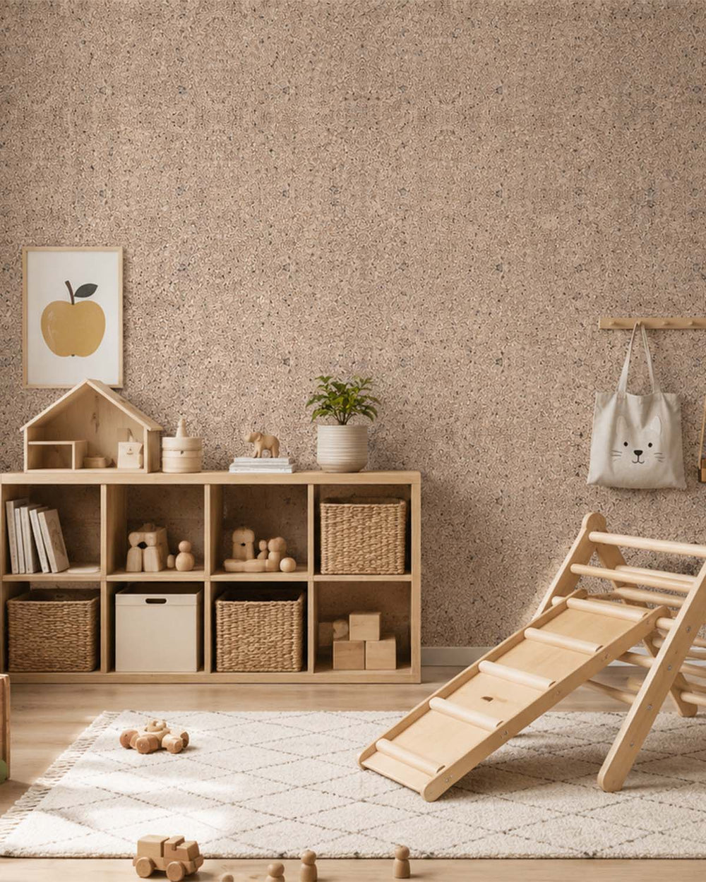 Beige Sand Mica Wallpaper R2203