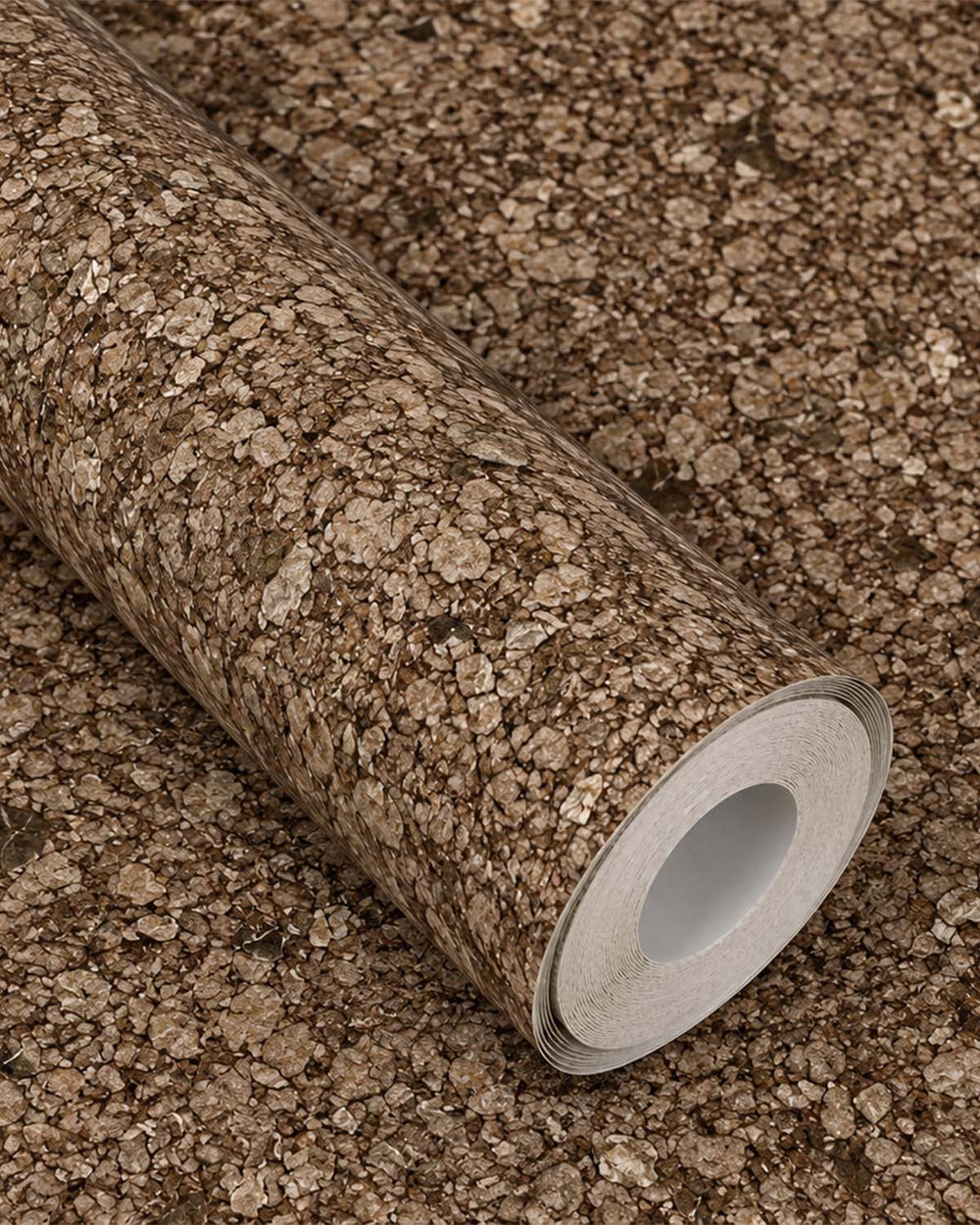 Metallic Mica Brown and Beige Rocky Road Wallpaper R4594