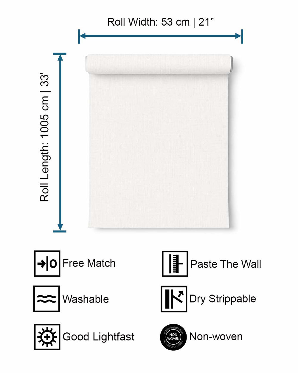 Grey Plain Textured Wallpaper R7943