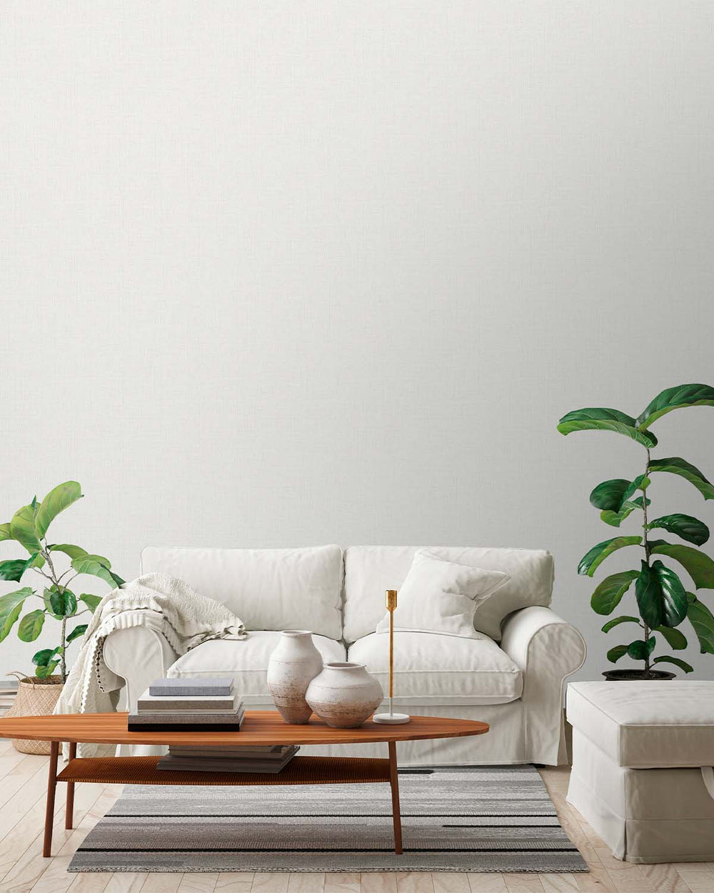 Grey Plain Textured Wallpaper R7943