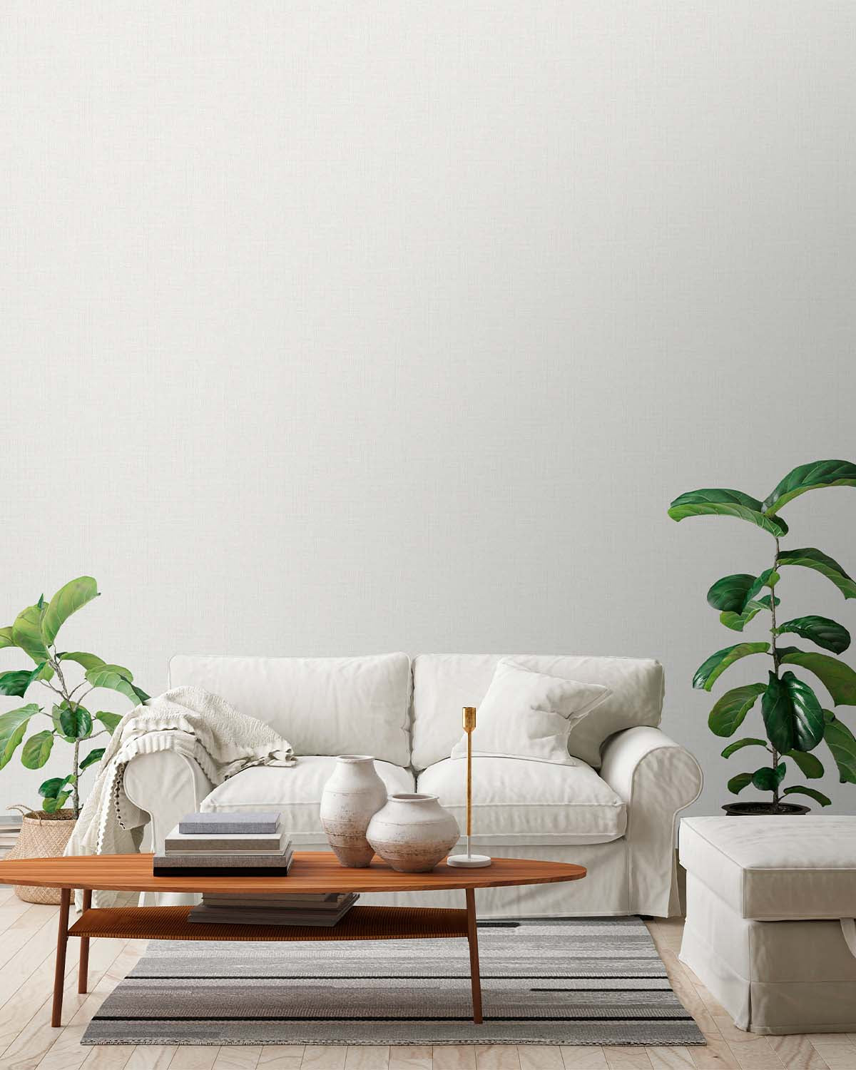 Grey Plain Textured Wallpaper R7943
