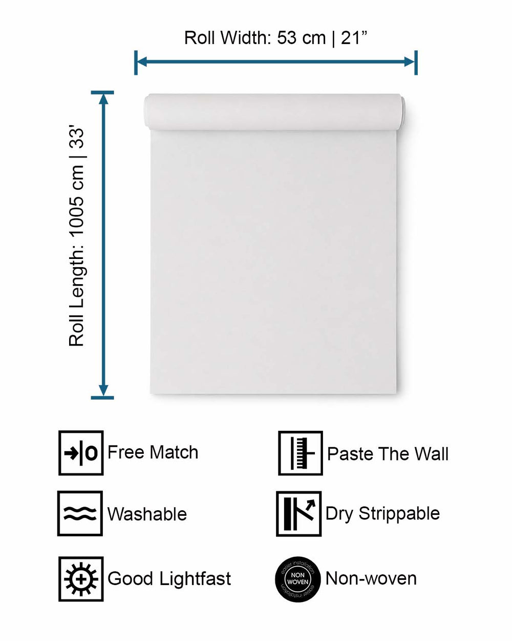 Whites Plain Textured Wallpaper R7950