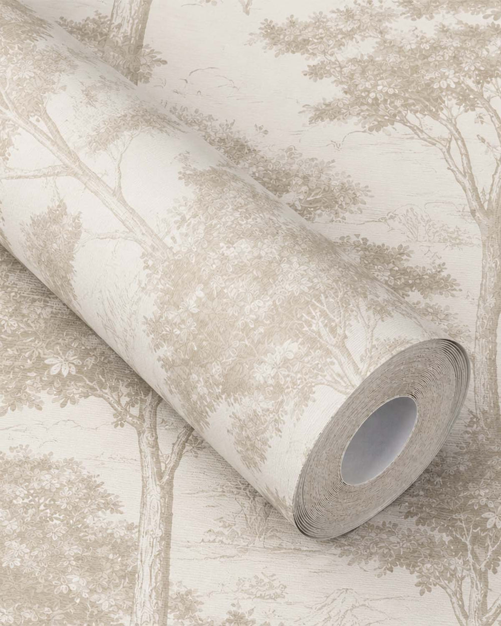 Beige Tropical Foliage Trees Wallpaper R7955
