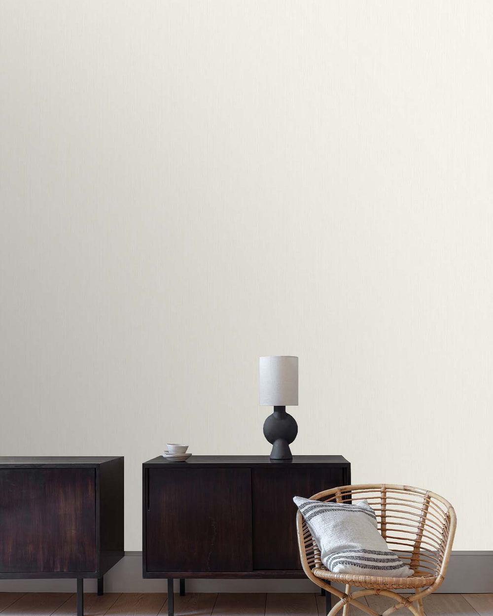 Taupe Uni-Plain Textured Wallpaper R7983