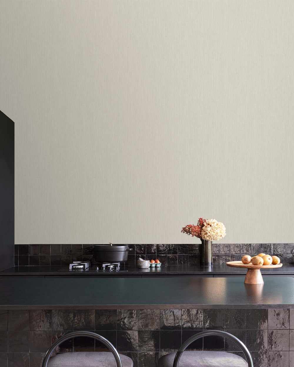 Beige Uni-Plain Textured Wallpaper R7987