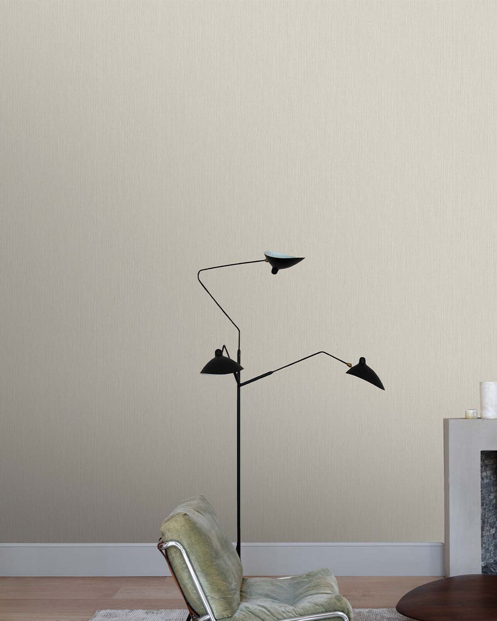 Beige Uni-Plain Textured Wallpaper R7987