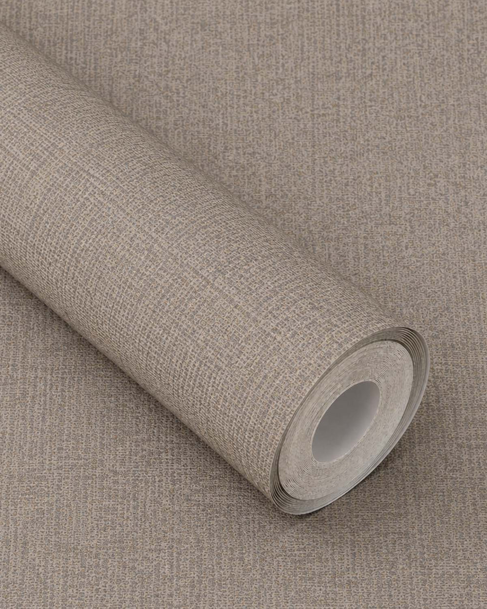 Taupe Plain Textile Wallpaper R8012