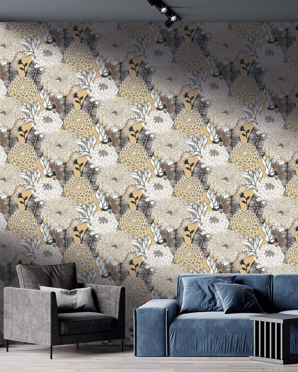 Sand Bold Floral Blossoms R8126