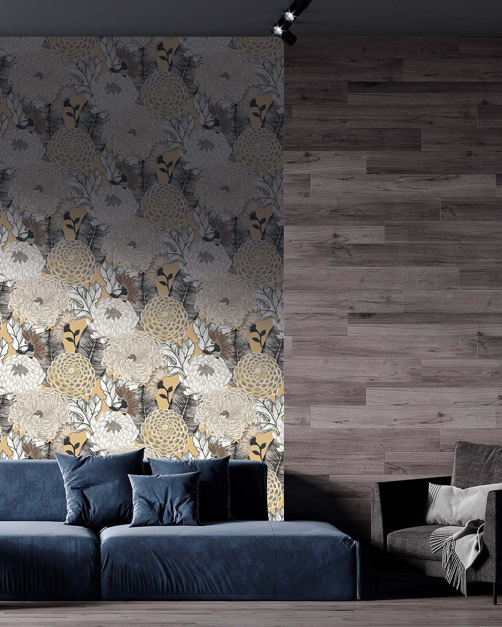 Sand Bold Floral Blossoms R8126