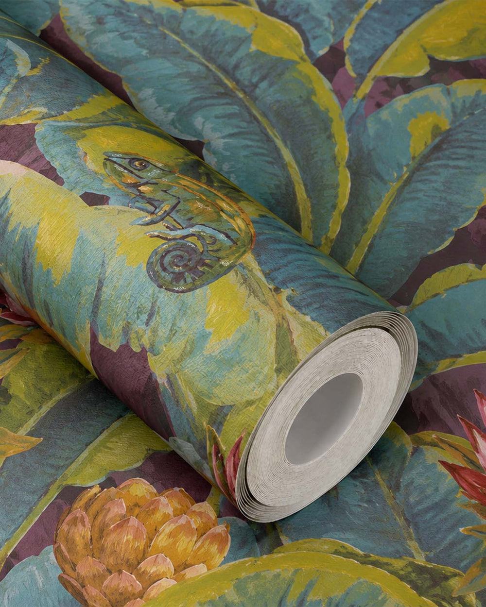 Dark Green Wildlife Tropical Wallpaper R8145