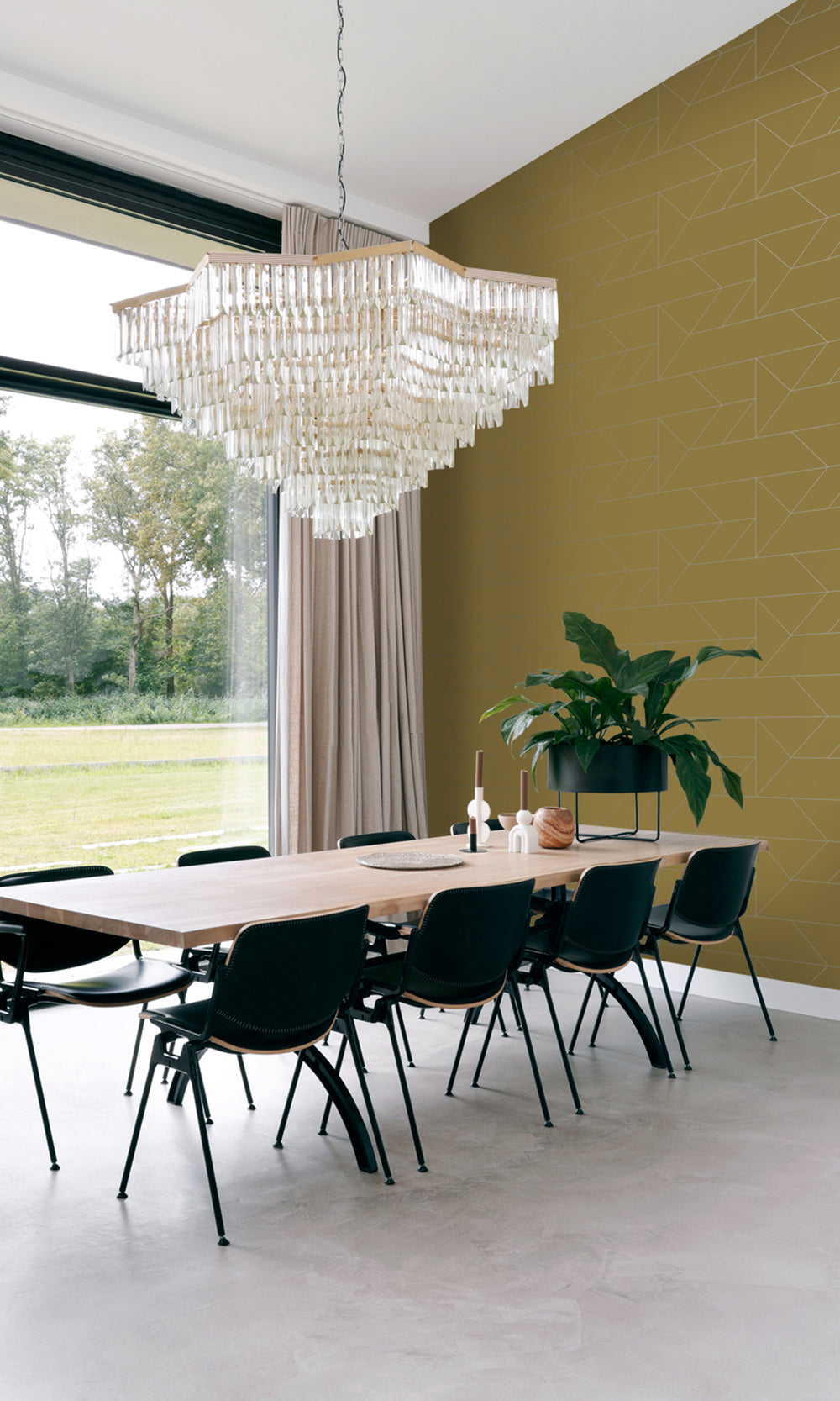 Graphic Line Geometric Wallpaper  R8342