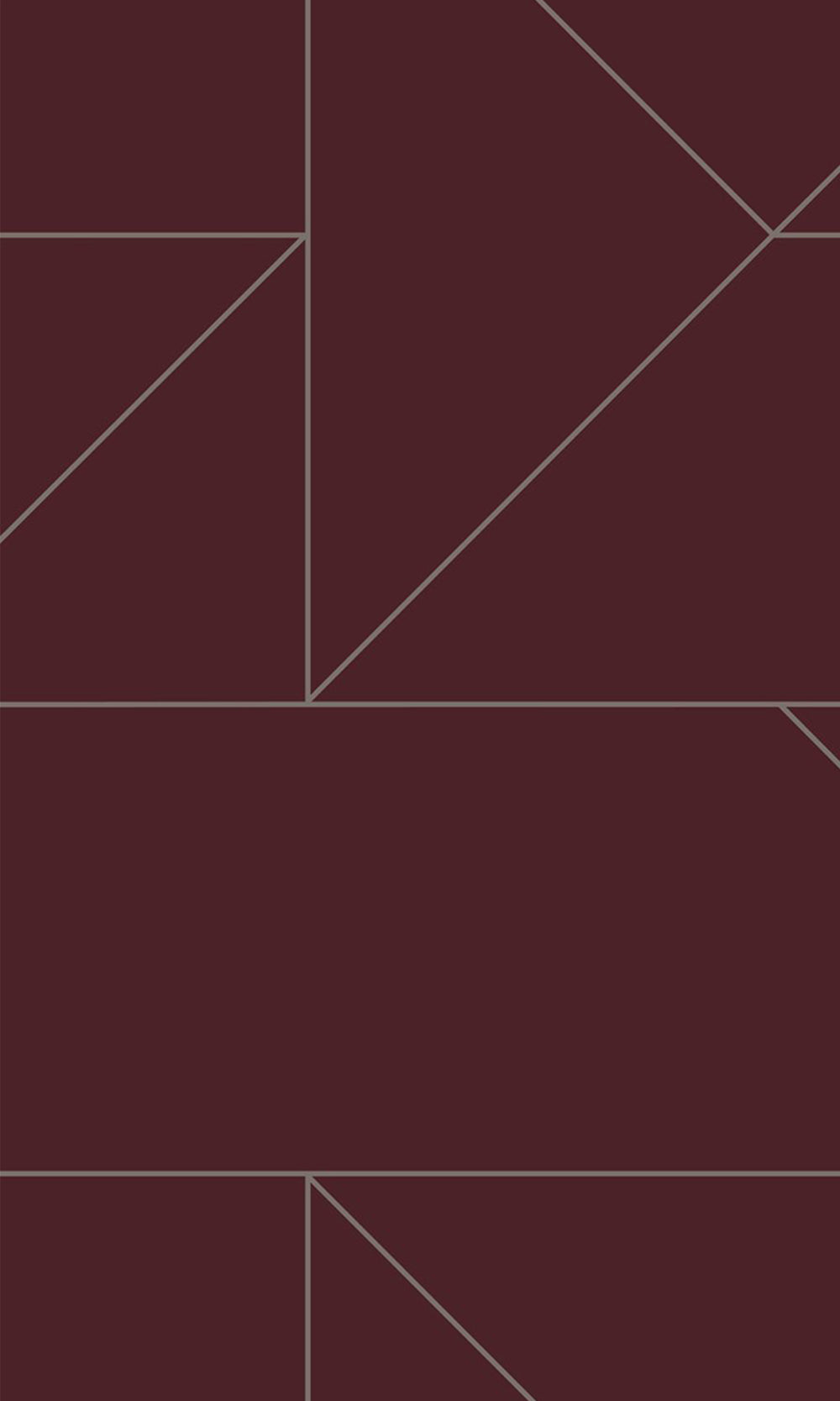 Maroon Graphic Line Geometric Wallpaper  R8346