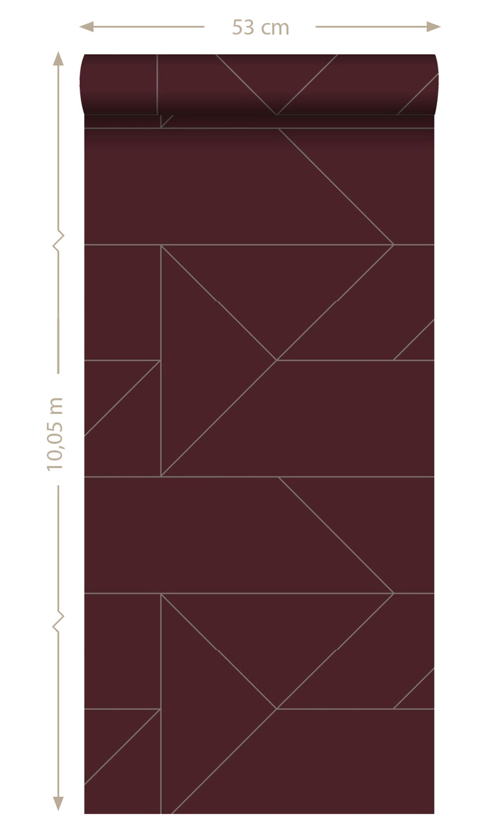 Maroon Graphic Line Geometric Wallpaper  R8346