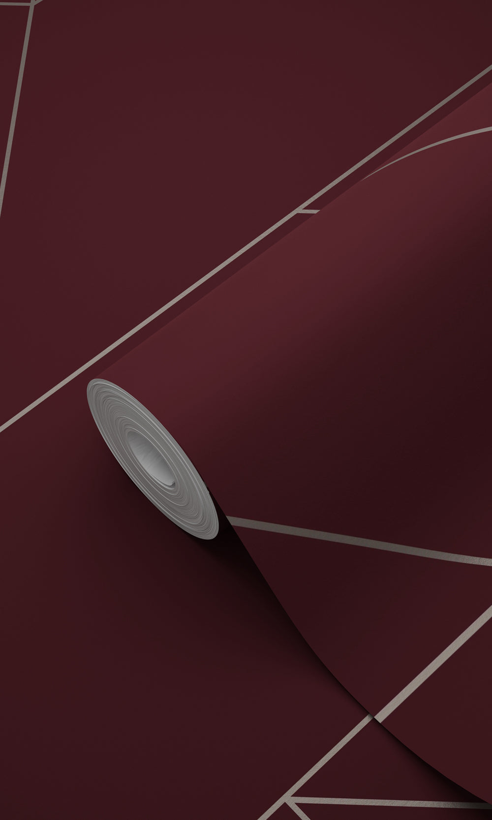 Maroon Graphic Line Geometric Wallpaper  R8346
