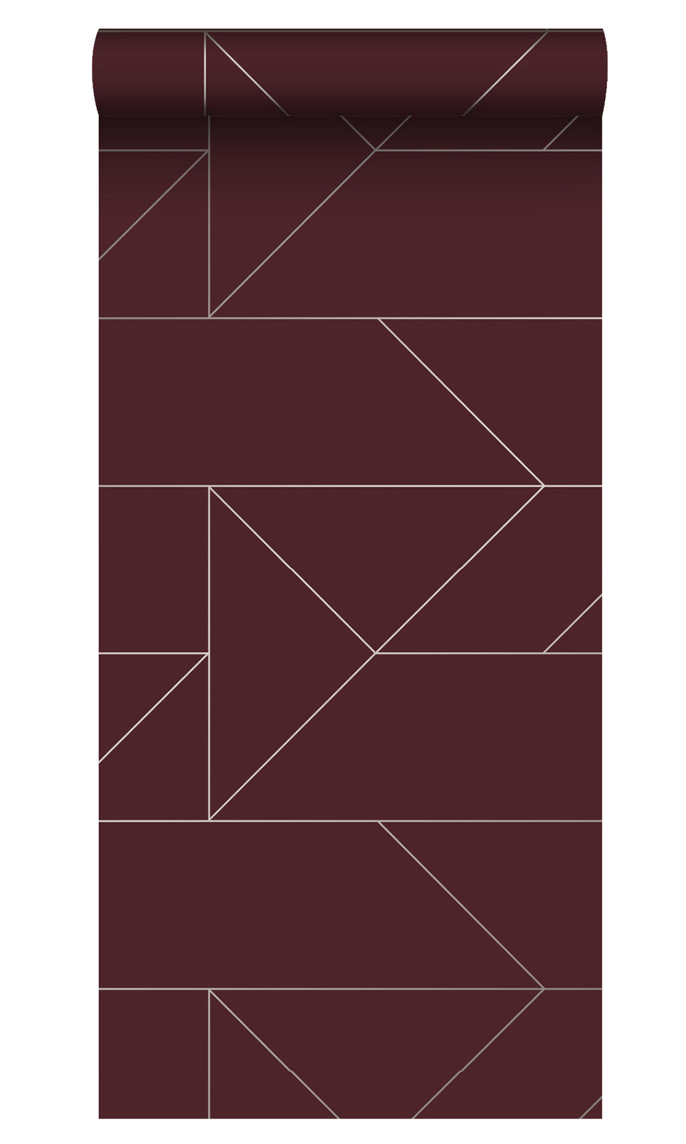 Maroon Graphic Line Geometric Wallpaper  R8346