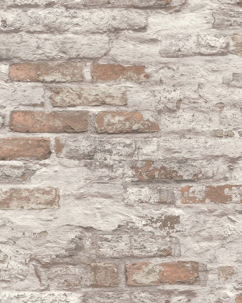 Brown & White Concrete Brick Effect Wallpaper R8388