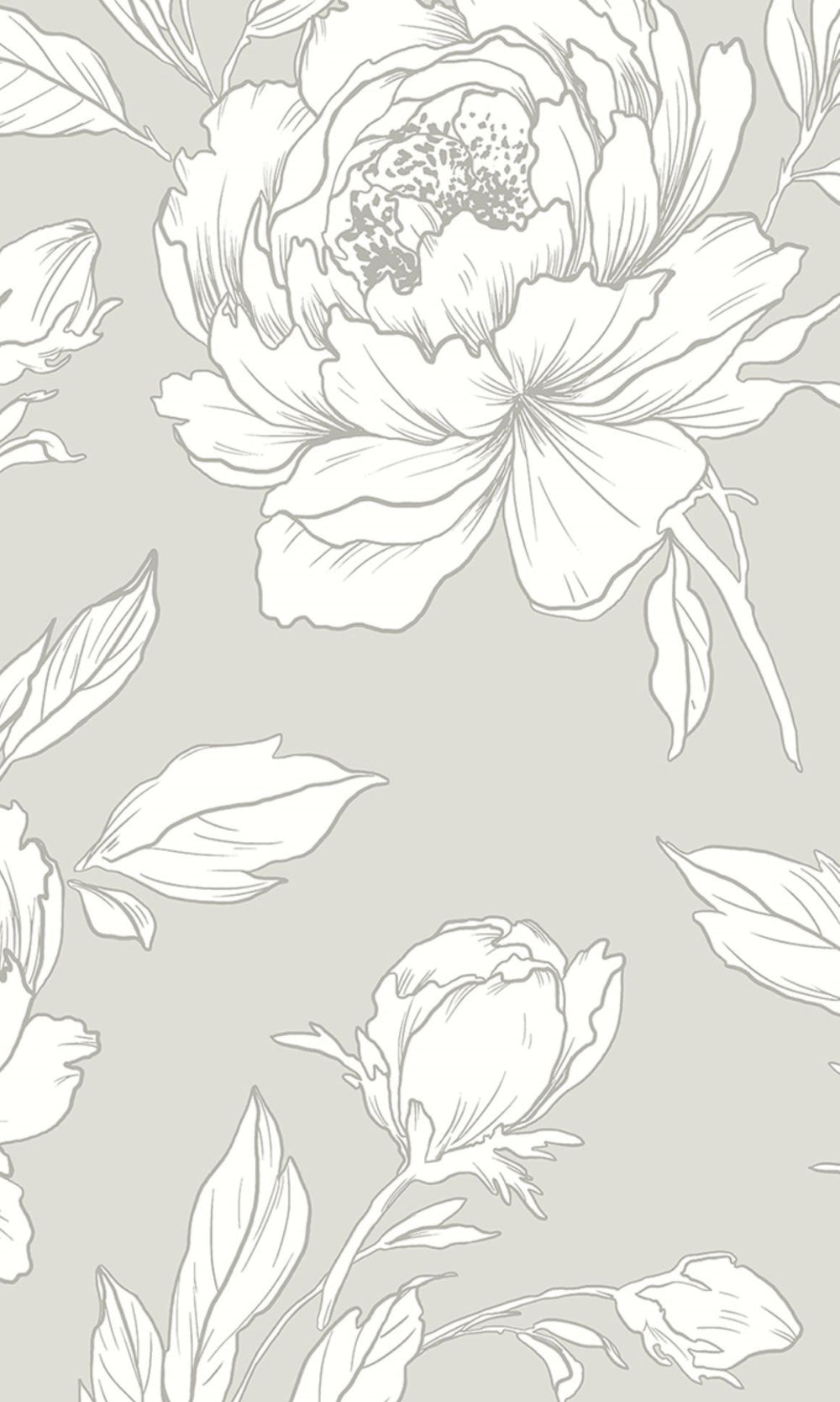 Pale Oak Bold Floral Abstract  Design Wallpaper R8507