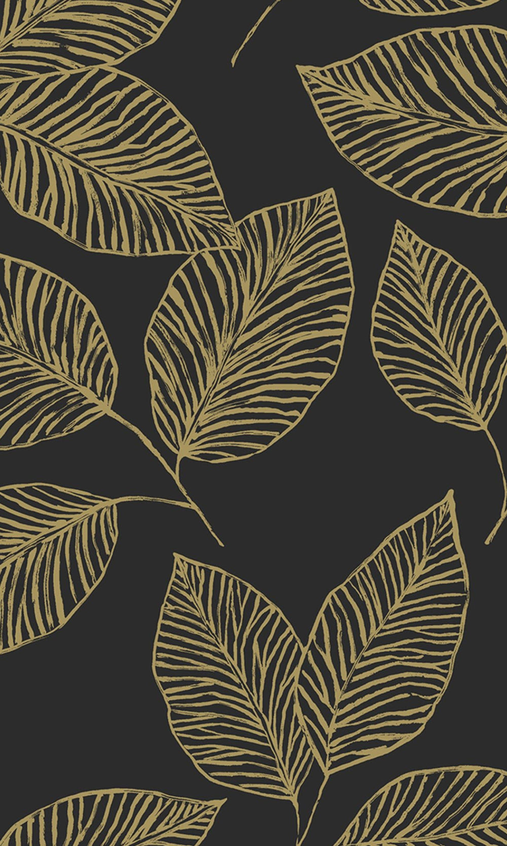 Dandelion Hand Drawn Tropical Leaves Wallpaper R8519