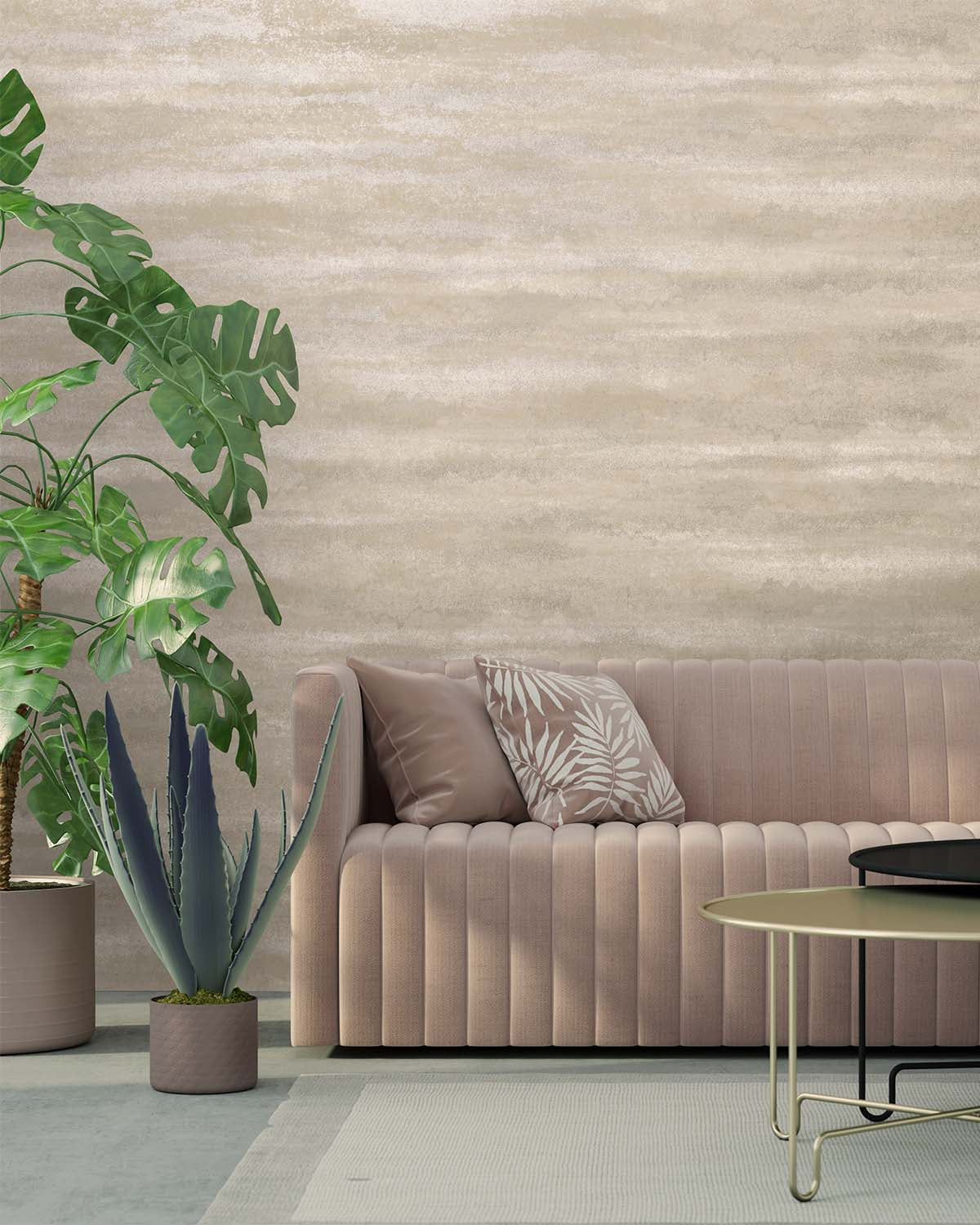 Neutral Metallic Glassbeads Wallpaper R8430