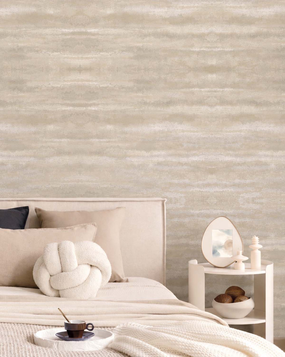 Neutral Metallic Glassbeads Wallpaper R8430