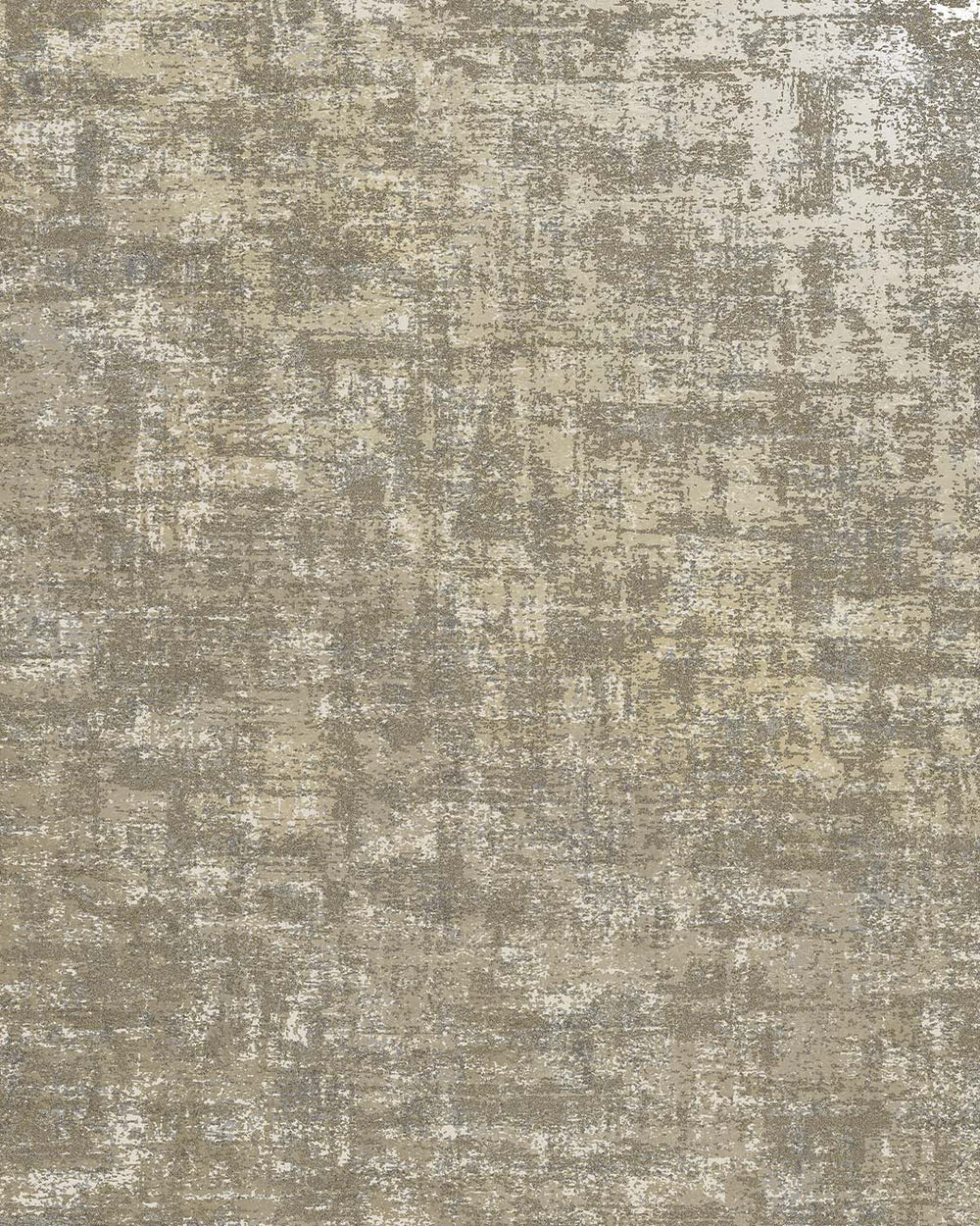 Taupe & Gold Beaded Metallic Plain Textured Wallpaper R8434