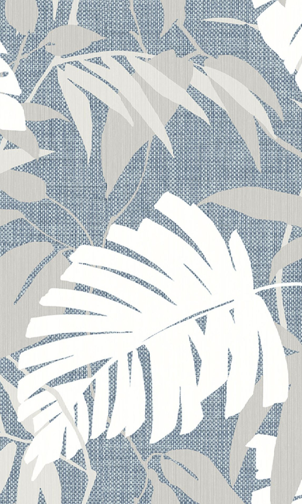 Ocean Swell Printed Palm Leaves Botanical Wallpaper R8549