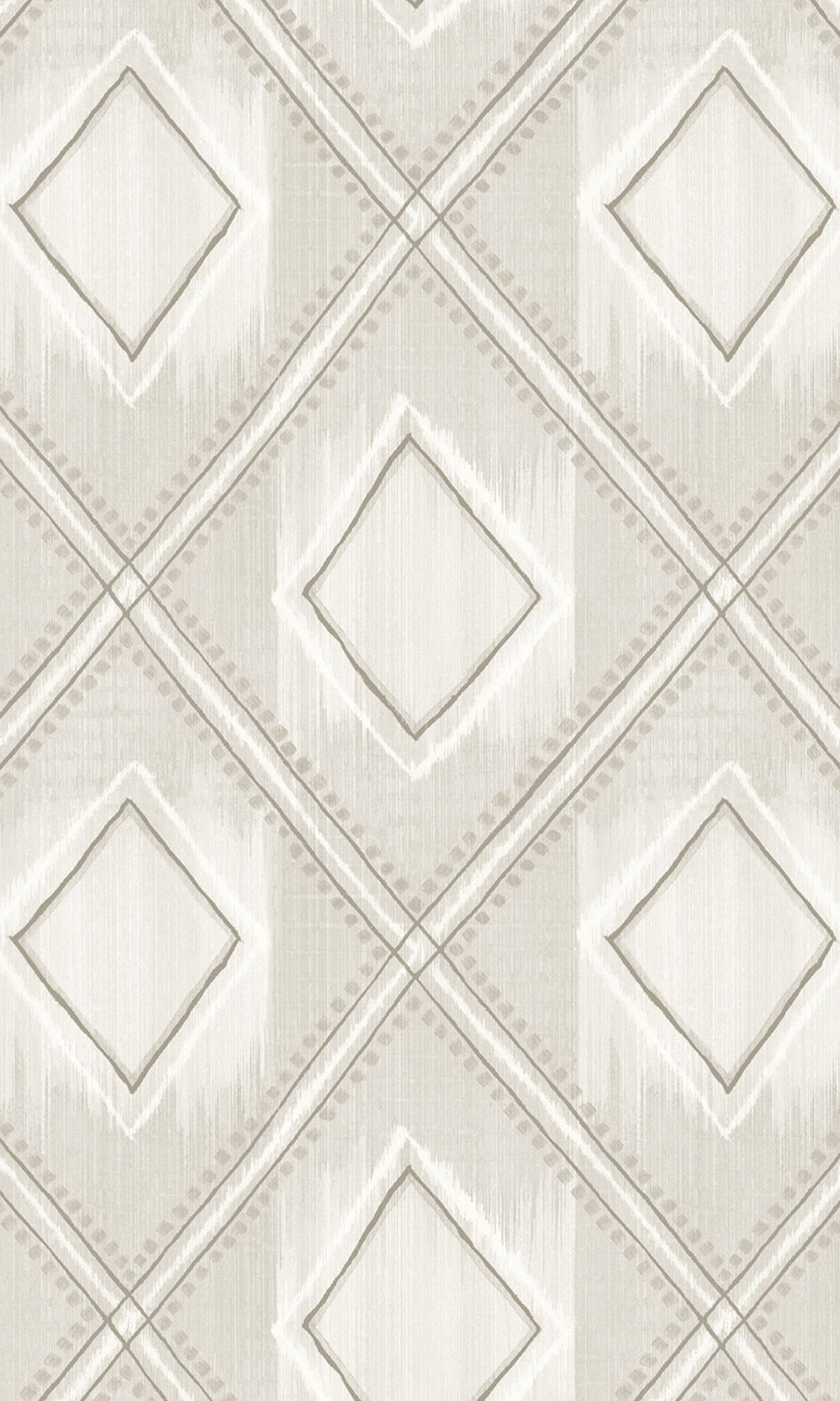 Egg Shell  Geometric Diamond  Wallpaper R8552