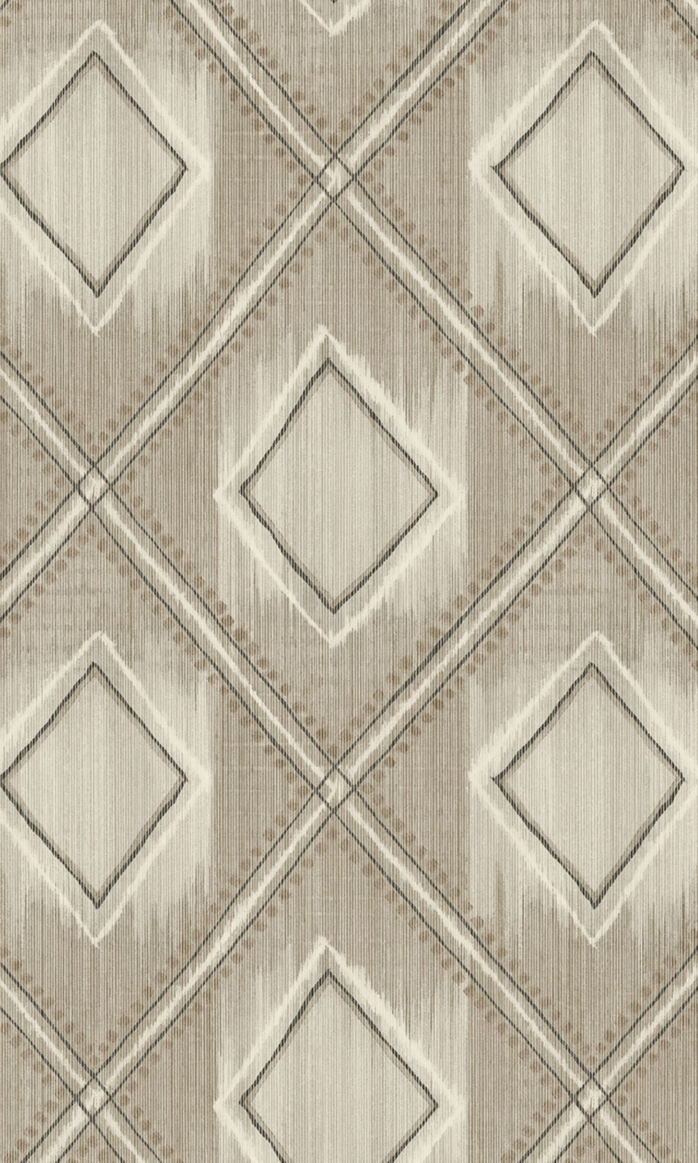Hickory Printed  Geometric Diamond  Wallpaper R8553
