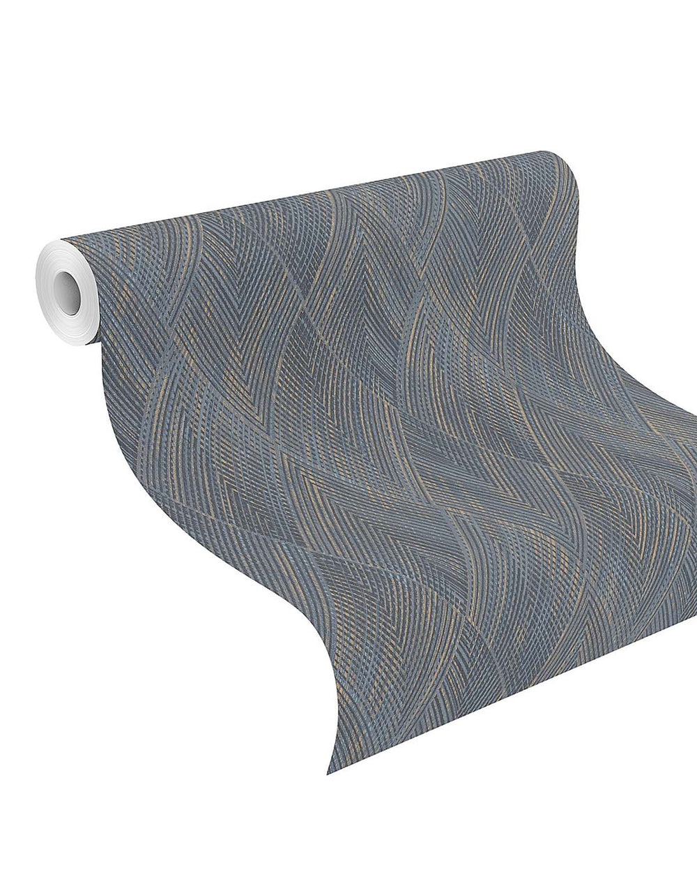 Blue Playful Textured Geometric Wallpaper R8642
