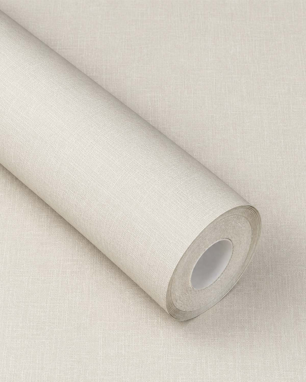 White Textured Plain Textile Wallpaper R8739