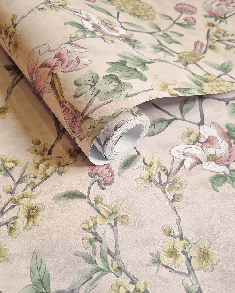 Pink Floral Trail Tropical Wallpaper R8795